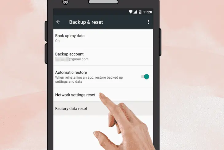 reset device network settings
