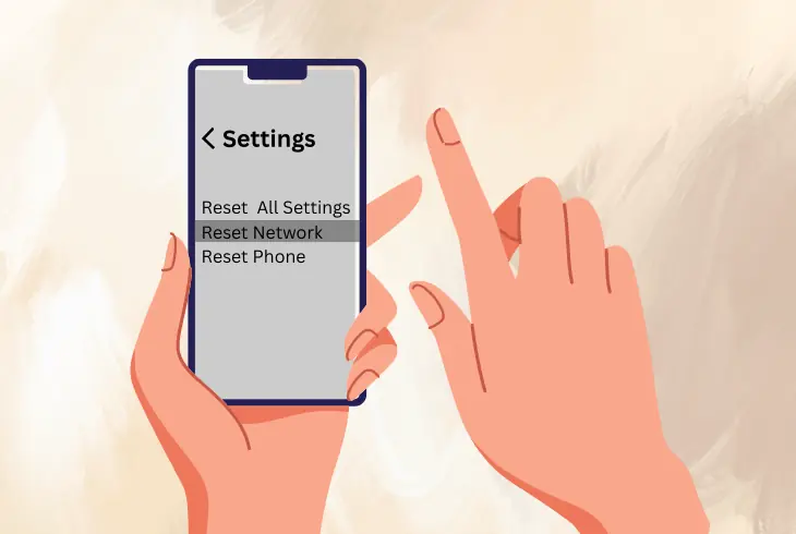 reset your phone network settings
