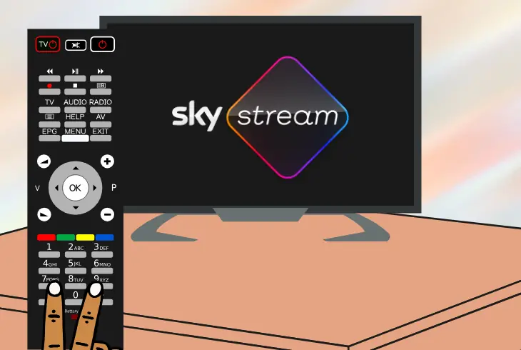 reset the sky team remote