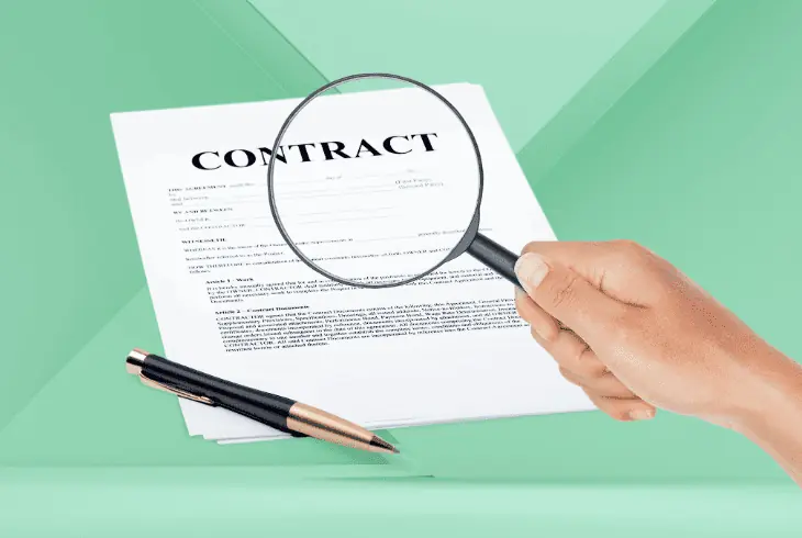 review the contract obligations