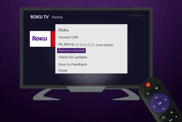 remove and re-add the roku channel