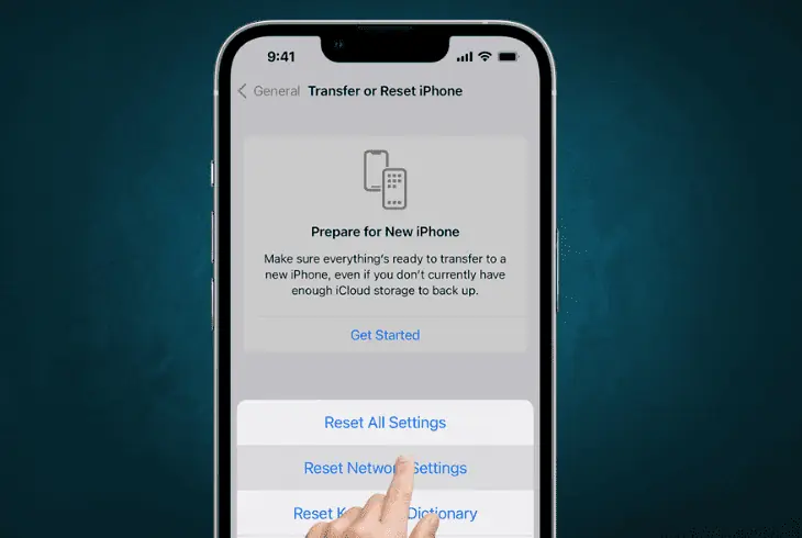 reset phone network settings