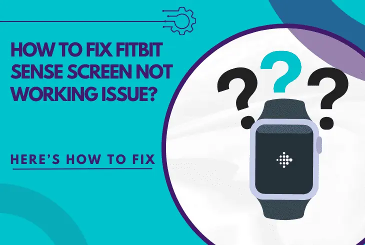 fitbit sense screen not working