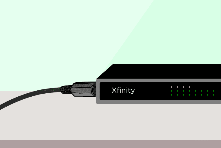 reconnect the service cable dish