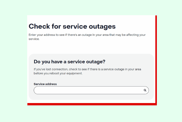 check for frontier service outages