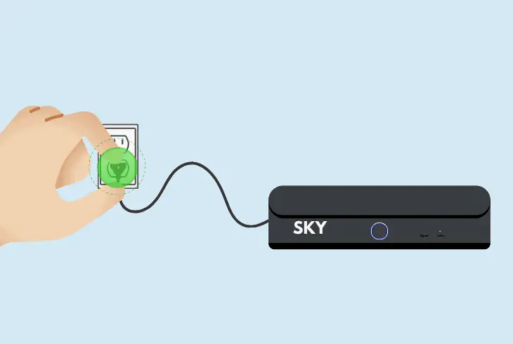 power cycle your sky q box