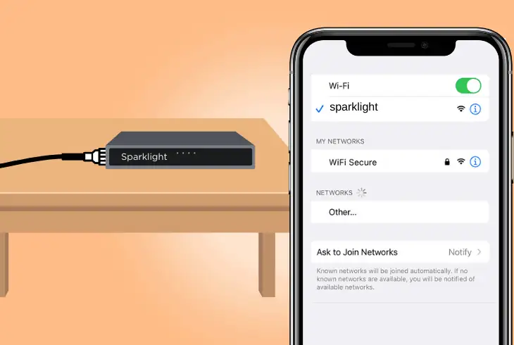 activate the sparklight modem via mobile