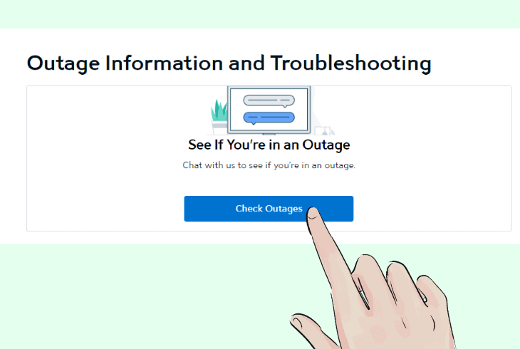 check for any spectrum outages