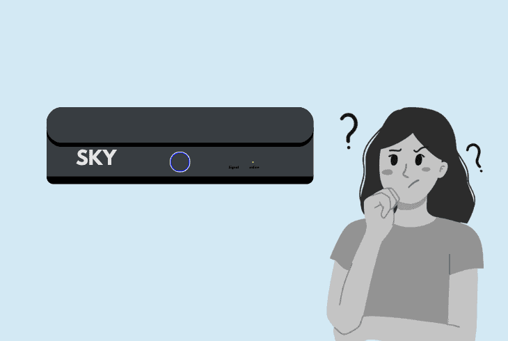 reasons sky q box stuck on standby