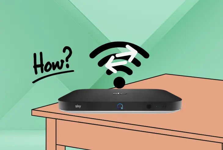 the steps to change wifi network on sky q