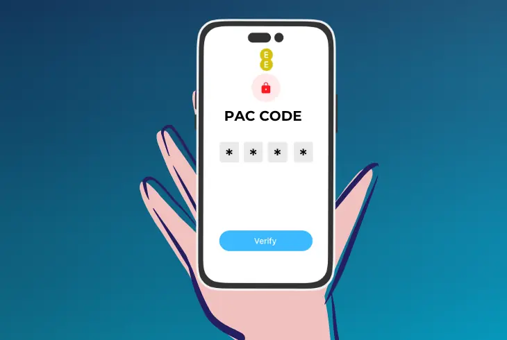 steps to get the pac code from ee