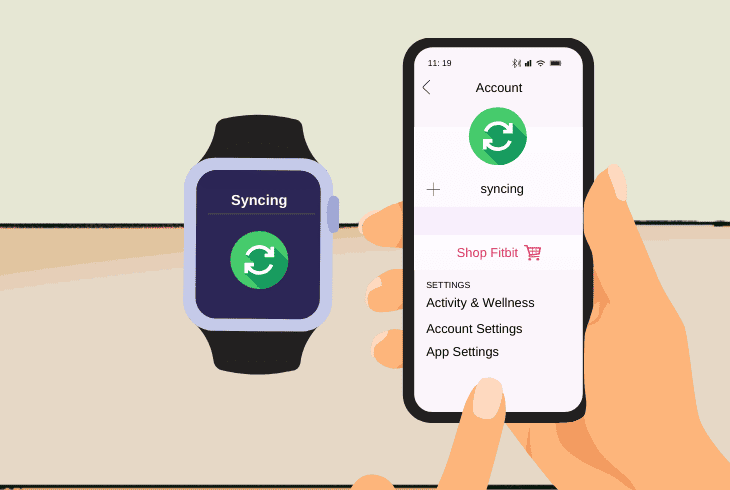 manually sync data in the app