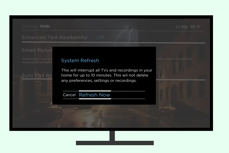 perform an xfinity system refresh