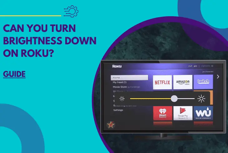 can you turn brightness down on roku