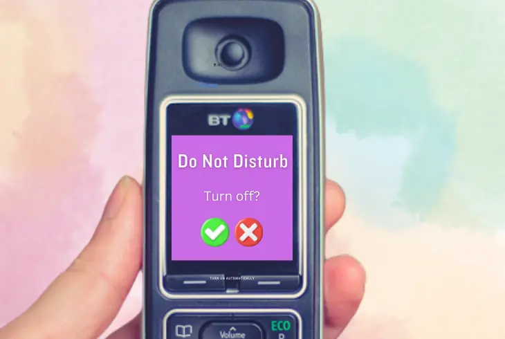 turn off the do not disturb