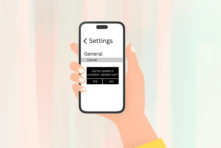 update phone carrier settings