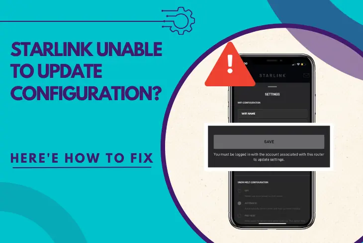 starlink unable to update configuration