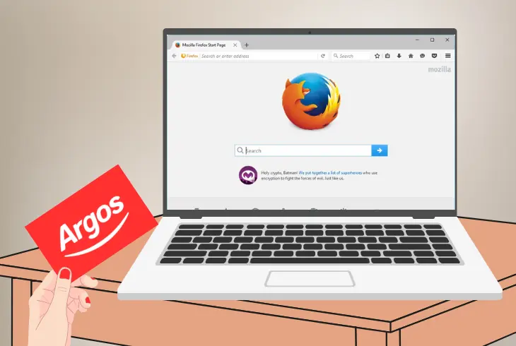 use the gift card on different browser