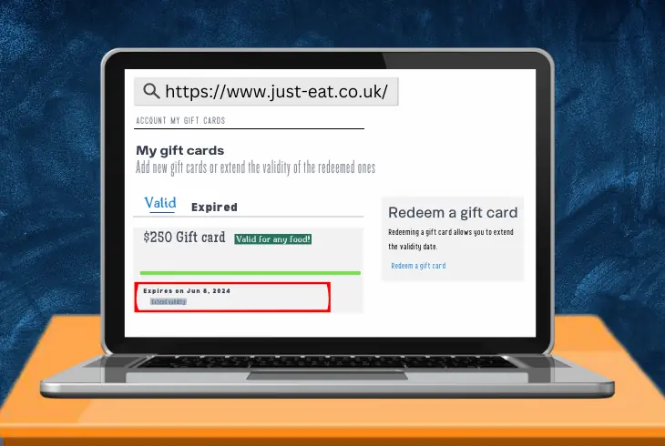 verify the gift card expiry