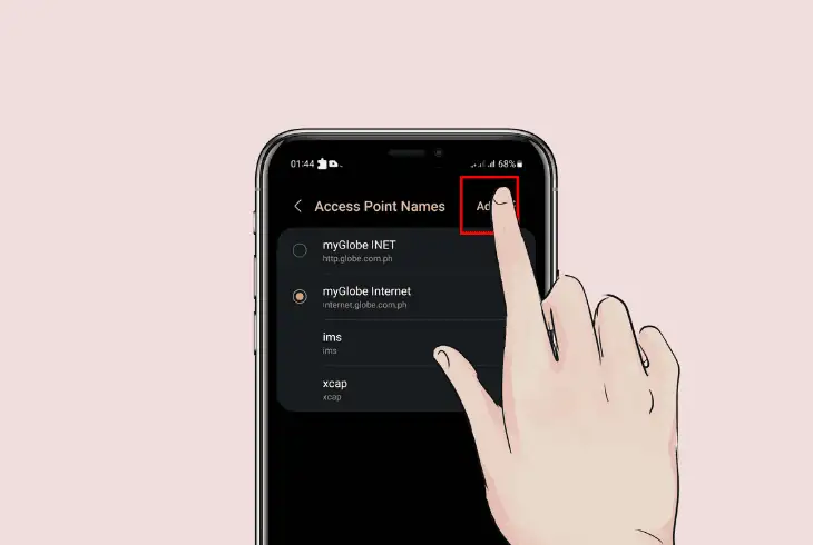 correct the vodafone apn settings