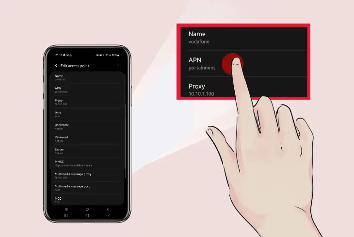 correct apn settings for vodafone
