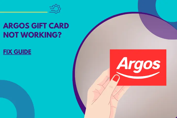 argos gift card not working
