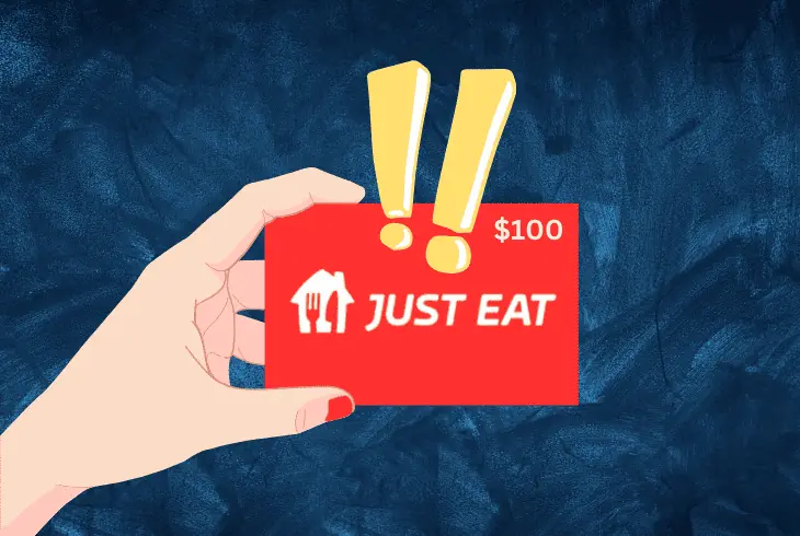 why the just eat gift card not working