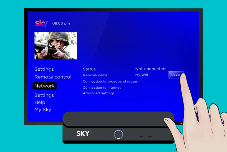 restore the sky q wi-fi connection