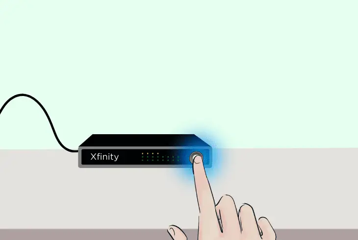 factory reset the xfinity cable box