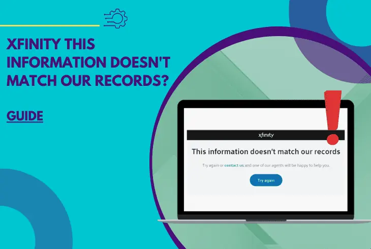 xfinity this information doesn't match our records
