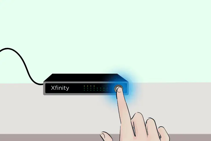 power cycle your xfinity tv box
