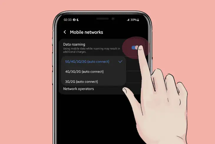 temporarily switch the hub to 4g