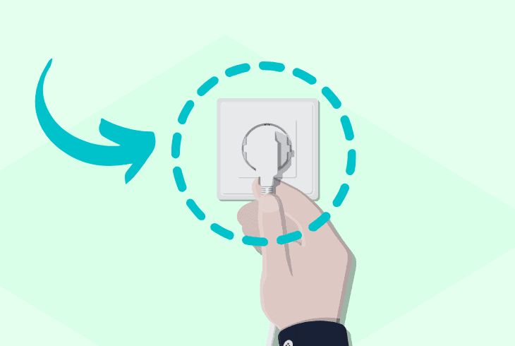 switch to another ac outlet
