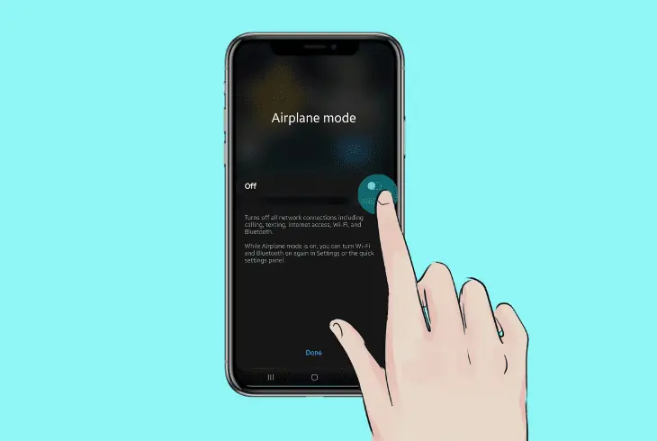 enable and disable airplane mode
