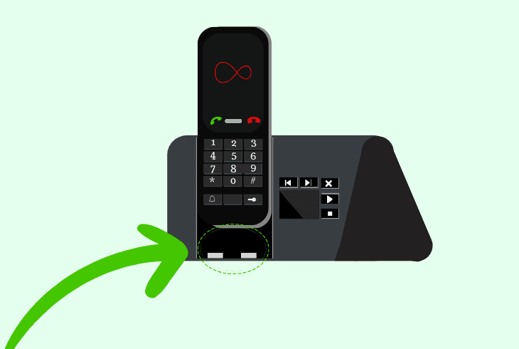 test the landline on an alternative phone