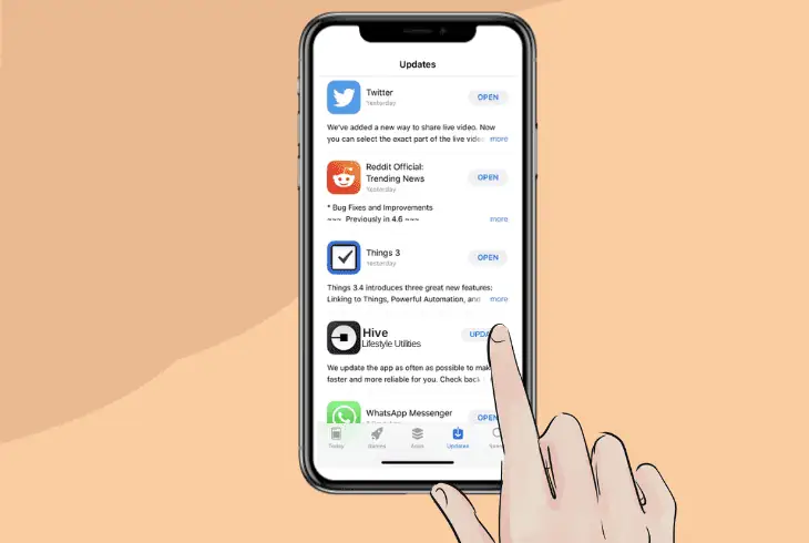 update the hive application on apple’s ios