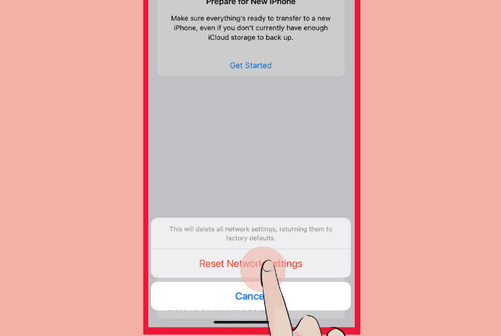 reset network settings on apple