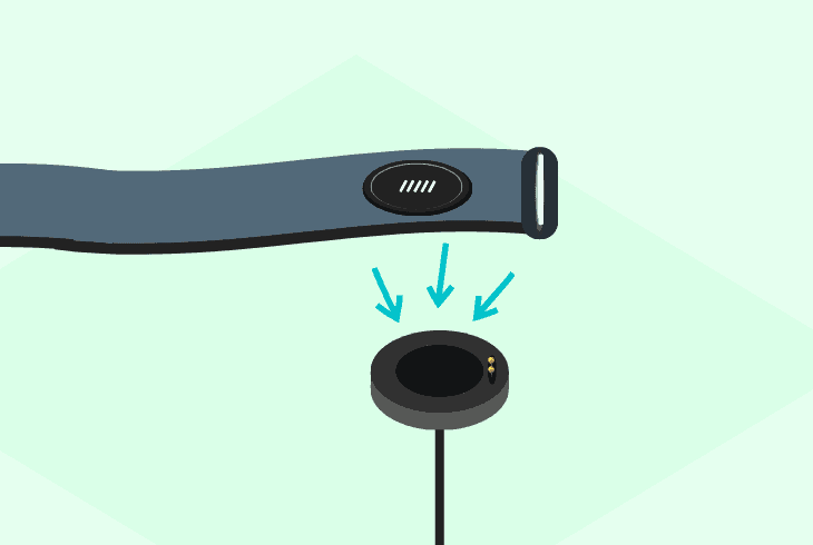 move the monitor from the armband