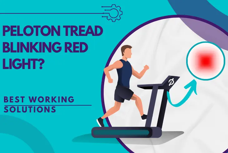 peloton tread blinking red light