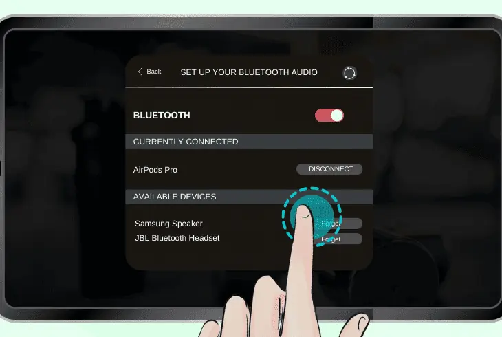 clear the bluetooth cache data