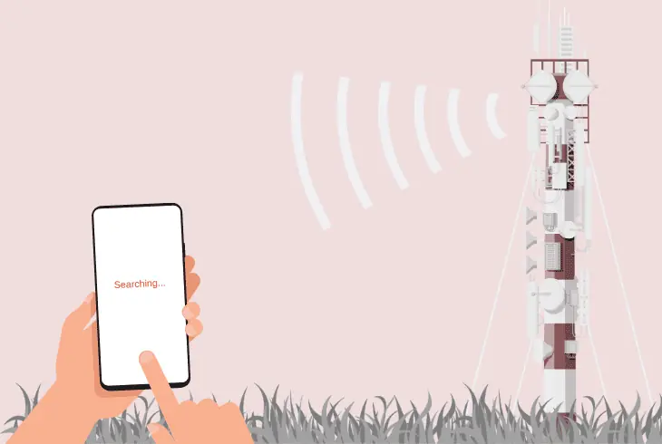 move into a cellular-covered area