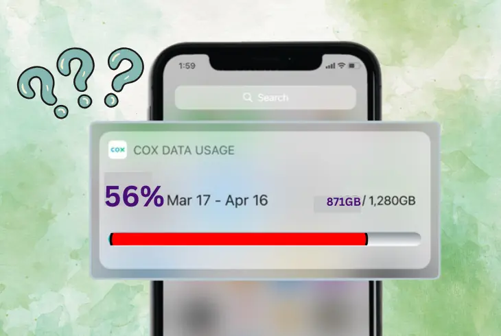 why cox data usage so high
