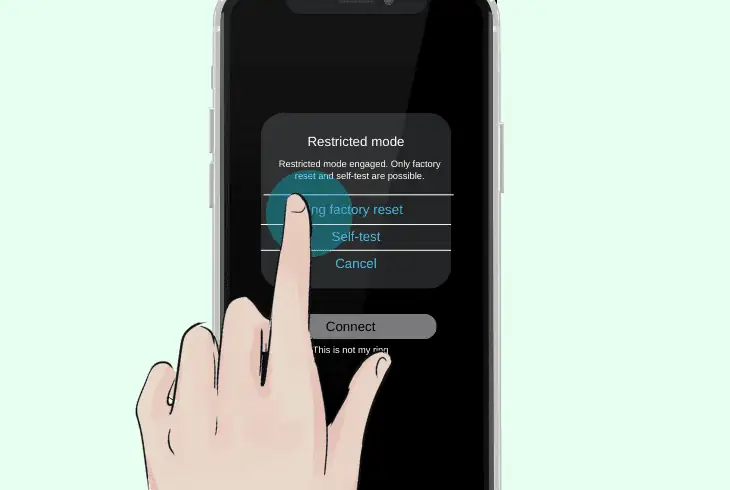 restore oura ring to factory defaults