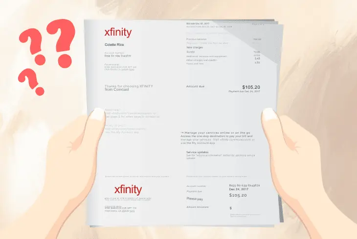 do the xfinity bill a month in advance
