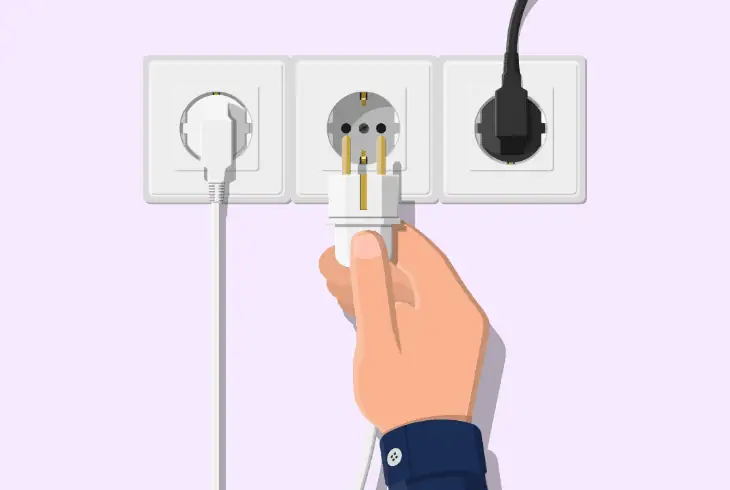 switch to another electrical outlet