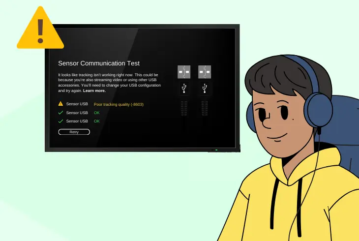 oculus rift sensor usb error reasons