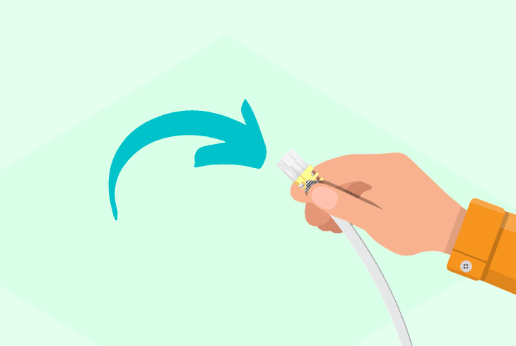 switch to an ethernet connection