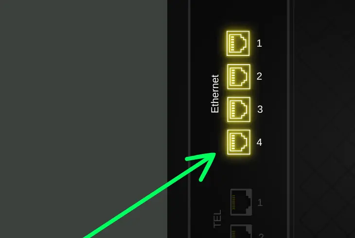 test using different ethernet ports