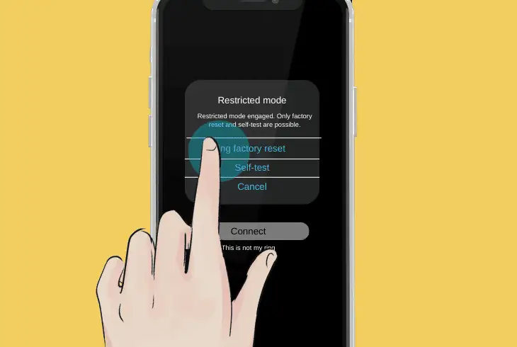 restore the oura ring to factory defaults