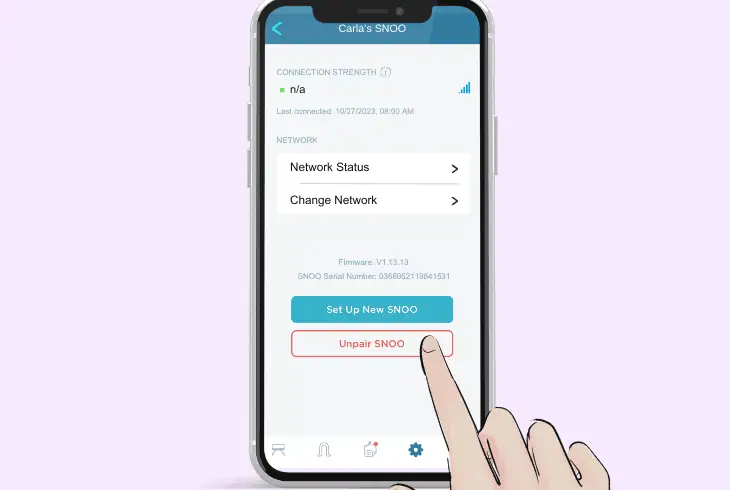 restore your snoo to factory defaults